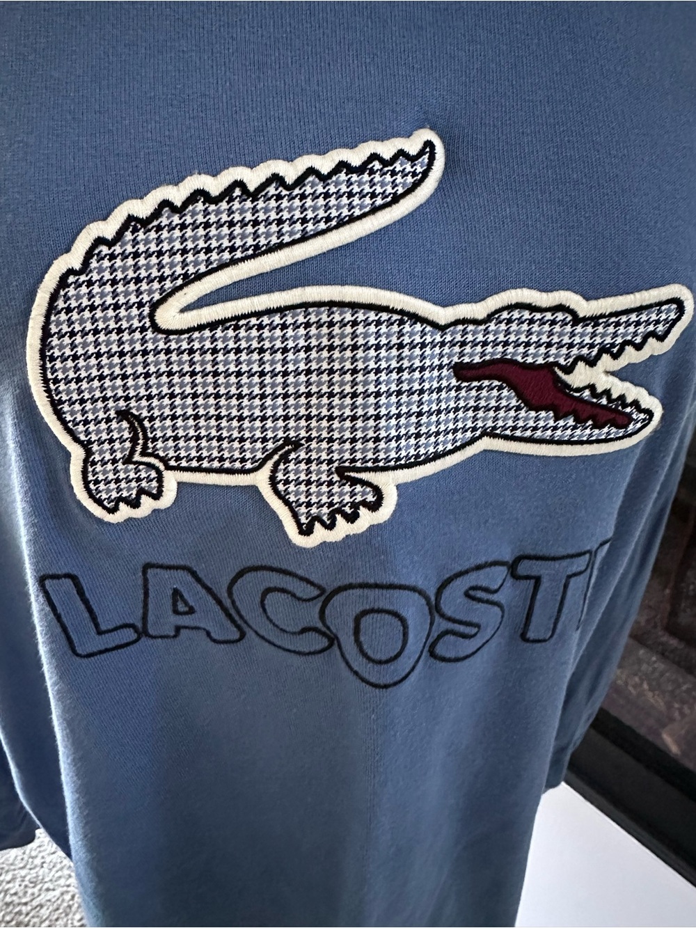 Lacoste Large Houndstooth Crocodile Shirt